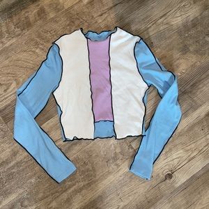 Long sleeve crop top